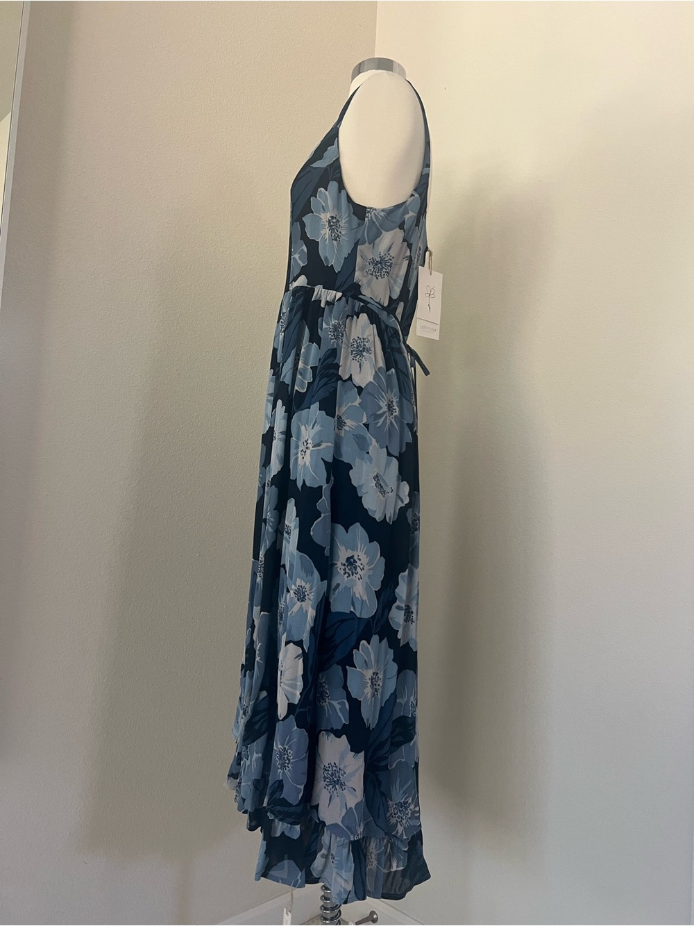 NWT Christy Dawn The Nicks Dress Hibiscus Blue M - Picture 6 of 10